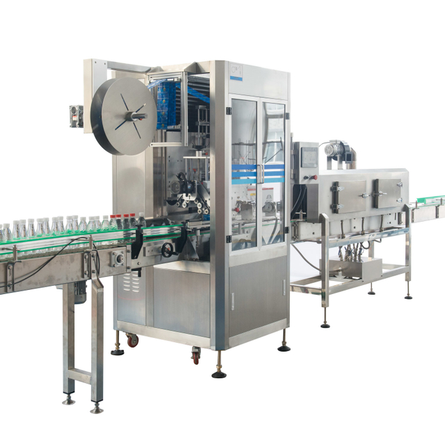 Fully Automatic Round Square Juice Water Beverage Bottle PVC Film Sleeve Labeling Machine